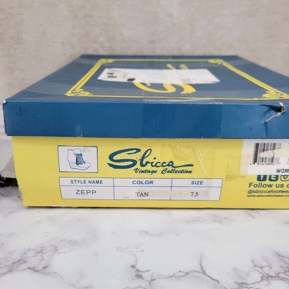 Sbicca Vintage Collection Zepp Women's Brown Fringe Wedge Boots Bootie - Picture 14 of 14